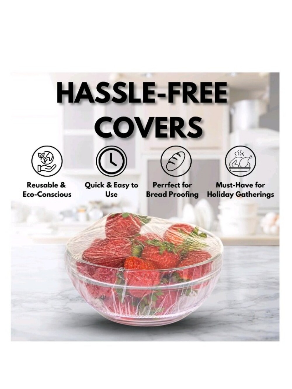 🇺🇲 Reusable Bowl Covers (10) Count - Picture 2 of 12